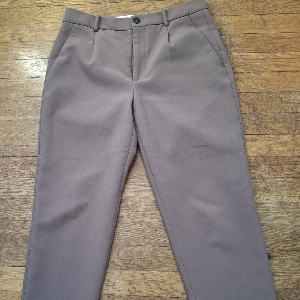 Womens " Tobacco" Trousers From ZARA. SIze 10
